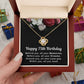 75th Birthday Necklace for Her Gift from Family
