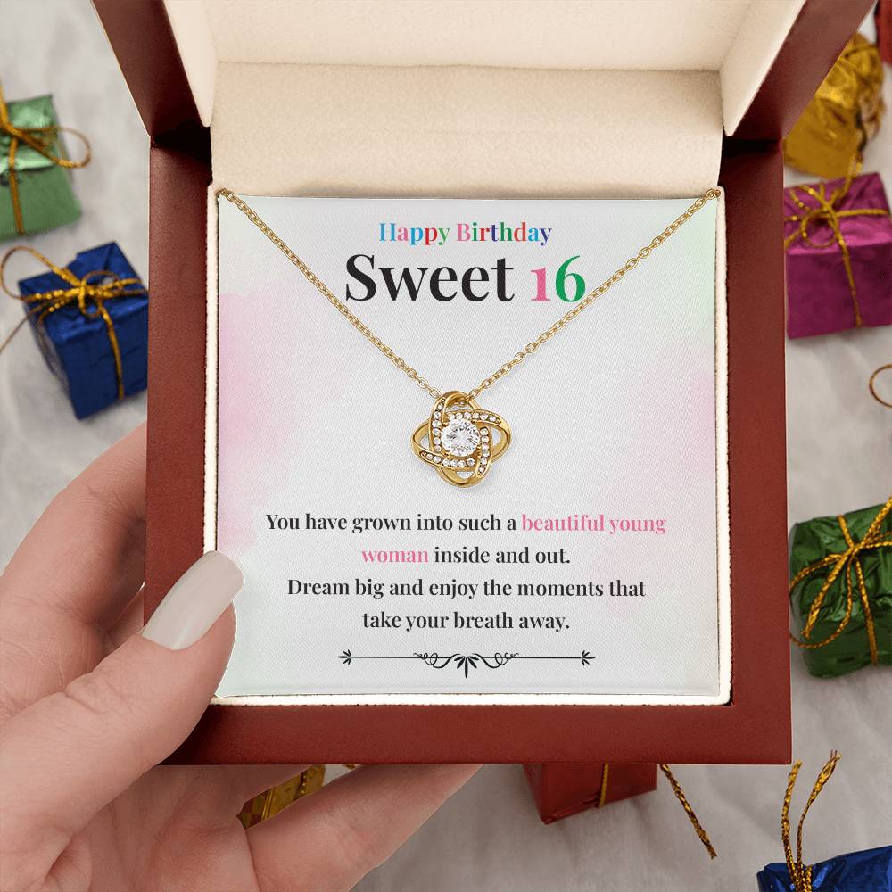 Beautiful Young Woman 16th Gift Necklace