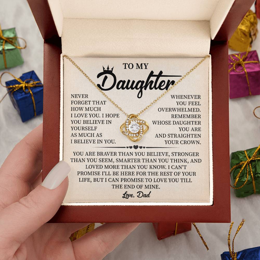 Gift for Daughter From Dad With Message Insert