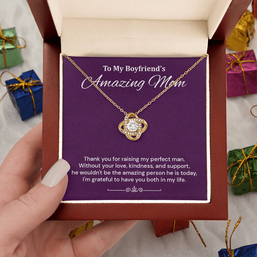 Boyfriend’s Mom Necklace Gift Thank You Card Box