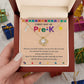 First Day of Pre-K Necklace Gift for Daughter or Granddaughter
