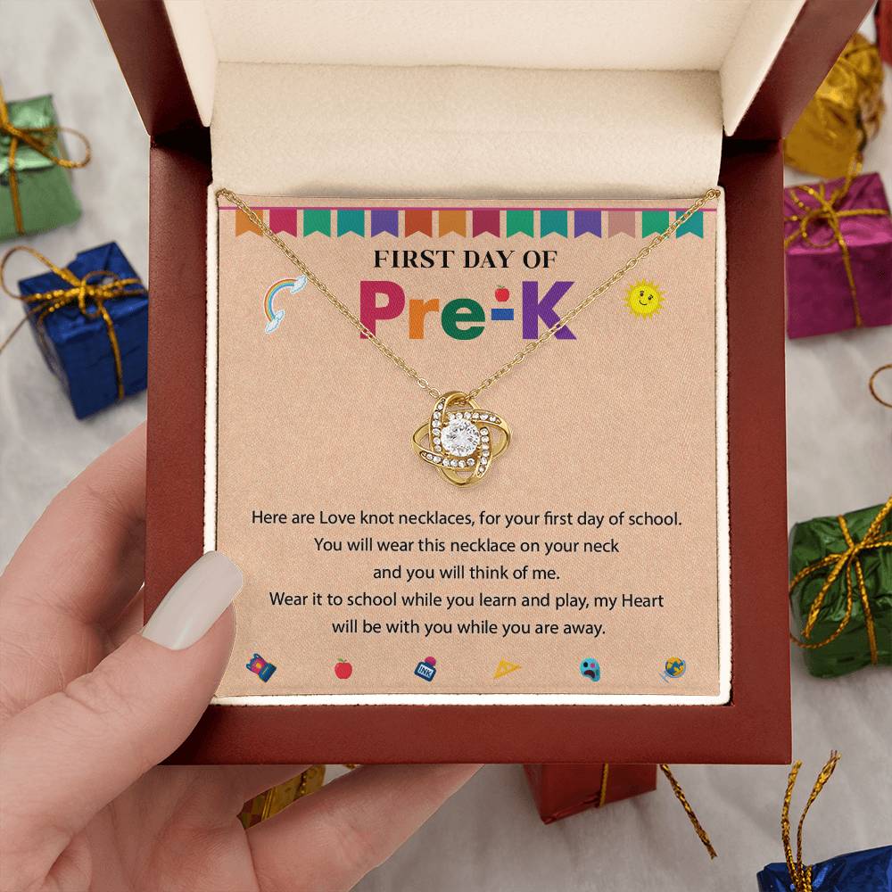 First Day of Pre-K Necklace Gift for Daughter or Granddaughter
