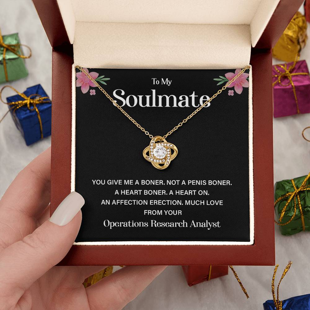 Funny Gift from Analyst to Soulmate Necklace Box