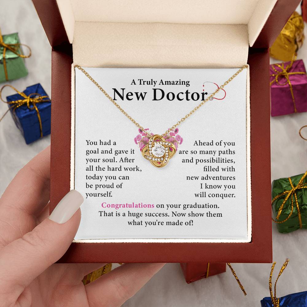 Graduation Necklace Gift for New Doctor Woman