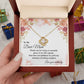 Dear Mom Necklace Gift From Daughter With Message Card
