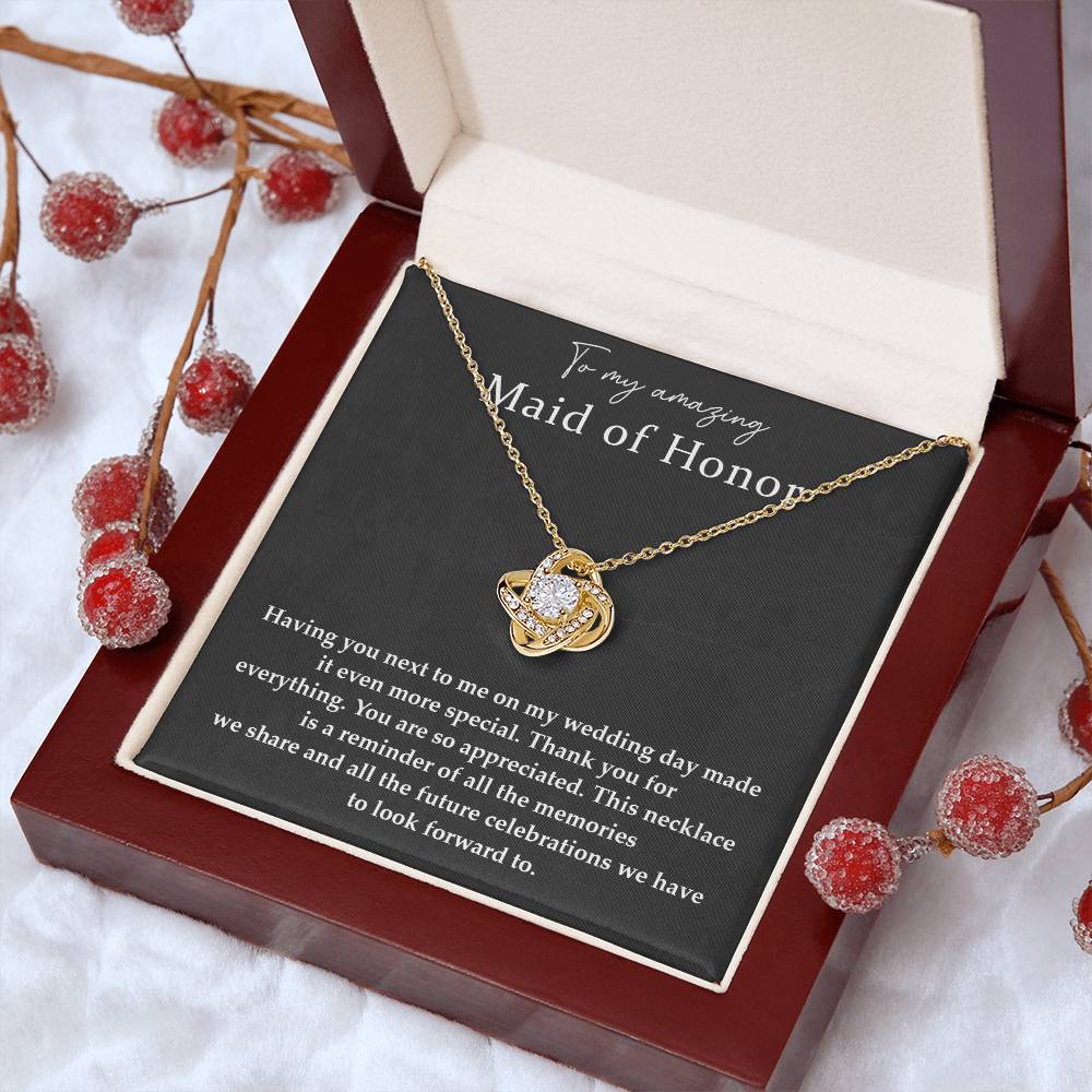 Wedding Day Necklace For Maid Of Honor Friendship Necklace For Maid Of Honor Jewelry Gift For Maid Of Honor Meaningful Gift For Maid Of Honor Emotional Gift For Maid Of Honor Special Gift For Maid Of Honor Necklace For Maid Of Honor Thank You Gift