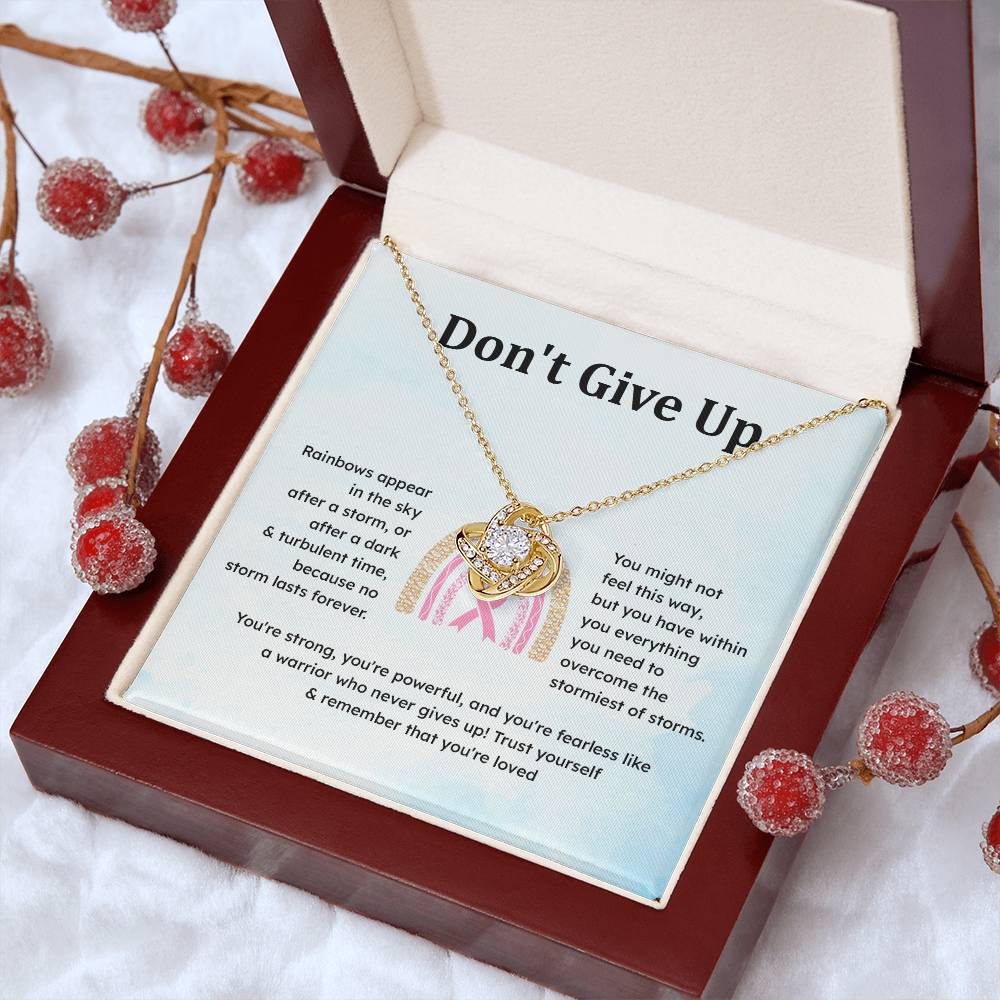 Don't Give Up Strength In Adversity Jewelry Don't Give Up Necklace Gift From Your Husband Meaningful Gift Supportive Gift Motivational Jewelry Never Give Up Necklace Breast Cancer Necklace For Soulmate Personal Growth Jewelry