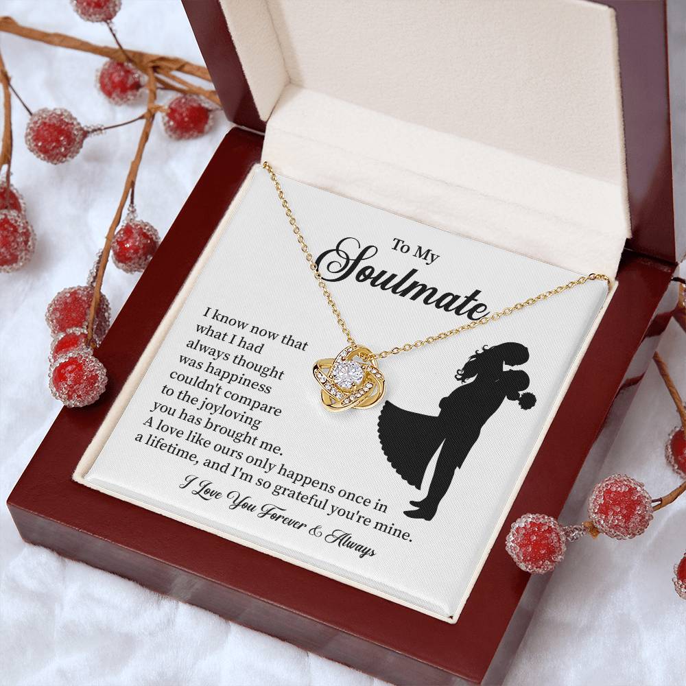 Soulmate Necklace – Gift for Wife or Girlfriend with Romantic Message