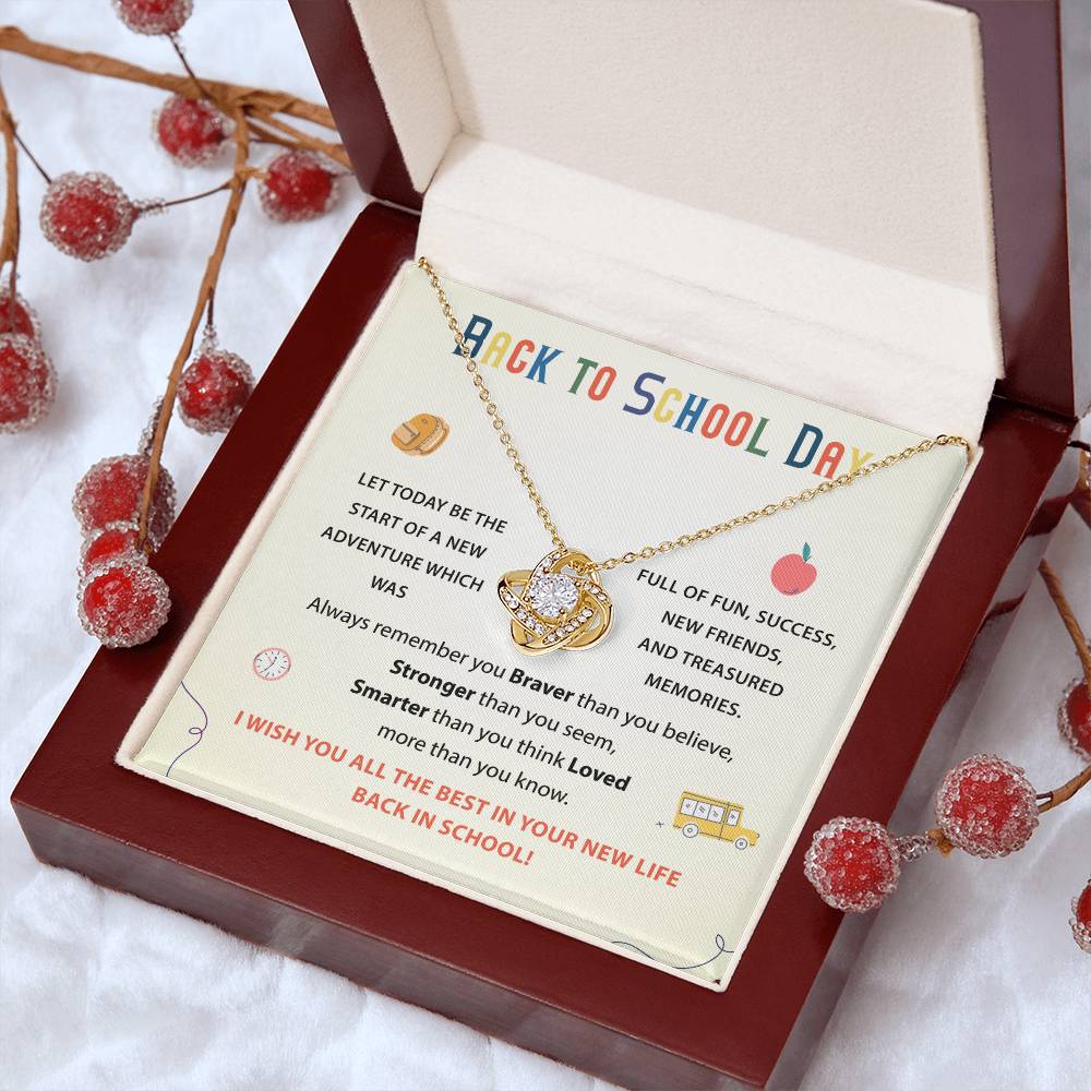 Back To School Necklace Gift Back To School Gift Fun And Success Jewelry Meaningful Gift For Students Supportive Jewelry For Kids Unique Gift For School Reminder Of Love Necklace Necklace For New Adventures