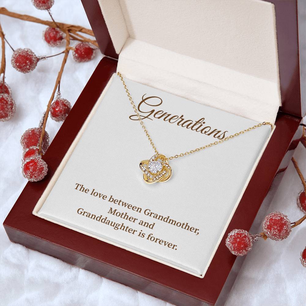 To Our Generations Generations necklace gift Heartfelt gift for family Grandmother mother granddaughter necklace Jewelry gift for mother Generational love jewelry Special gift for family members Sentimental keepsake for family