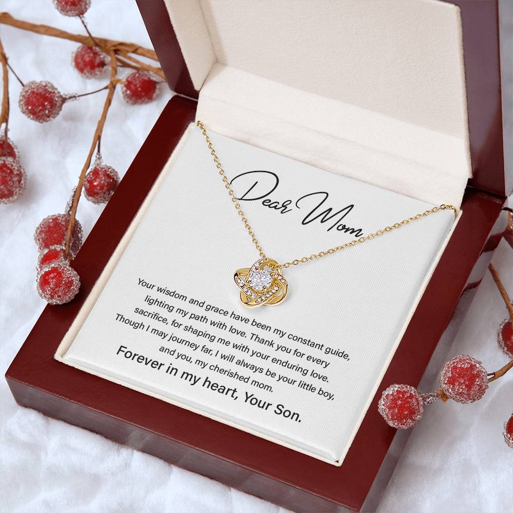 Dear Mom Mother’s Day Necklace For Cherished Mom Best Birthday Gift Thoughtful Anniversary Jewelry Unique Christmas Necklace Thoughtful Necklace With Message Card Just Because Necklace