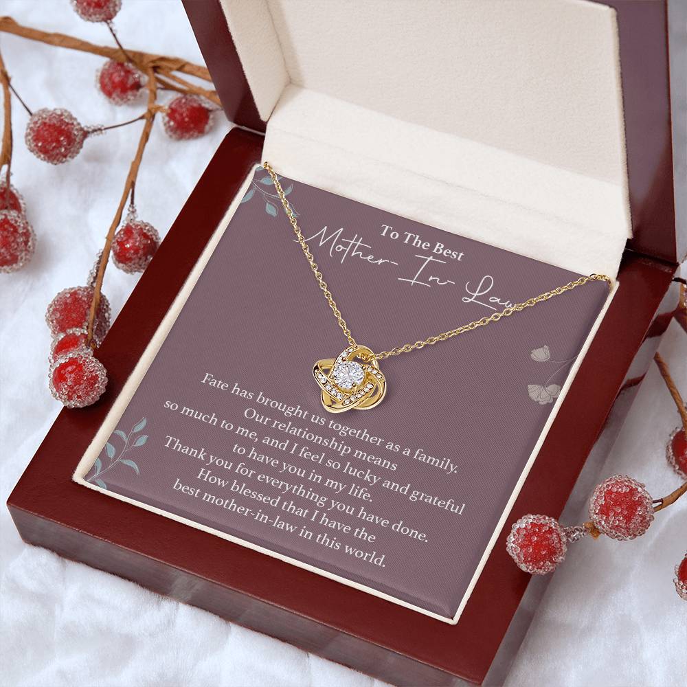 To The Best Mother-in-law Necklace Necklace For Thanking Mother-in-law Necklace For Mother-in-law On Wedding Day Necklace For Groom’s Mother Special Bond With Mother-in-law Necklace Sentimental Keepsake For Mother-in-law Best Mother-in-law Necklace Gift