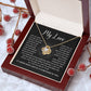 Romantic Necklace Gift for Her With Message & Luxury Box