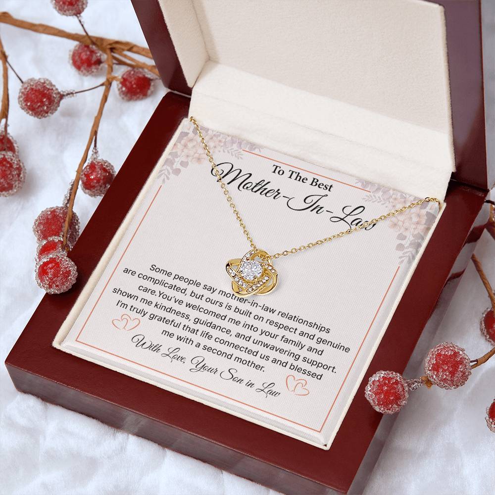 Mother-in-Law Necklace Gift - Birthday, Christmas & Appreciation From Son In Law