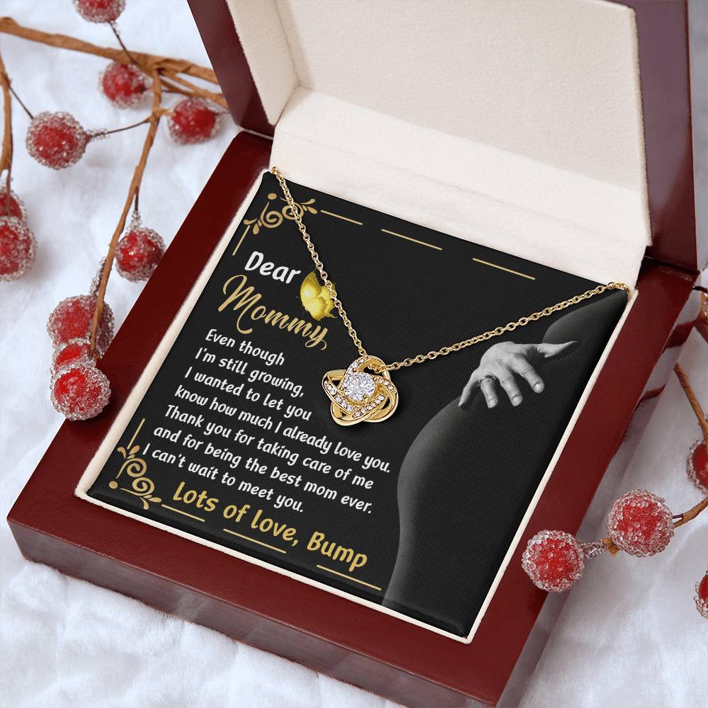 Dear Mommy Necklace Gift, Special Mother's Day Gifts, Birthday Gift, Jewelry Necklace For Mom, New Mommy Gift For First Mother's Day, Pregnancy Jewelry Necklace With A Meaningful Message Card And Box.