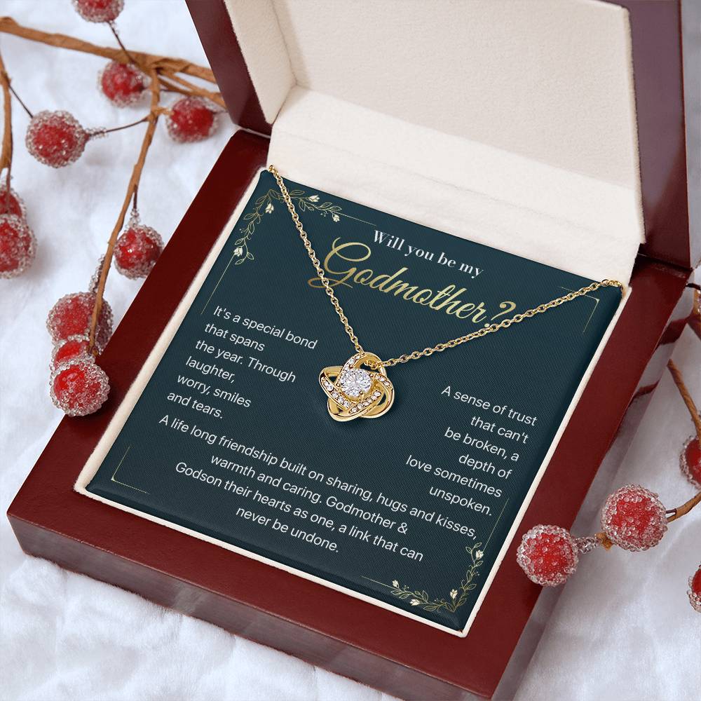 Will you be my Godmother Endless Support Necklace Bright Future Necklace Faithful Godmother Jewelry Strength In Unity Necklace Empowering Presence Jewelry Enduring Bond Necklace Emotional Support Pendant Inspirational Connection Jewelry