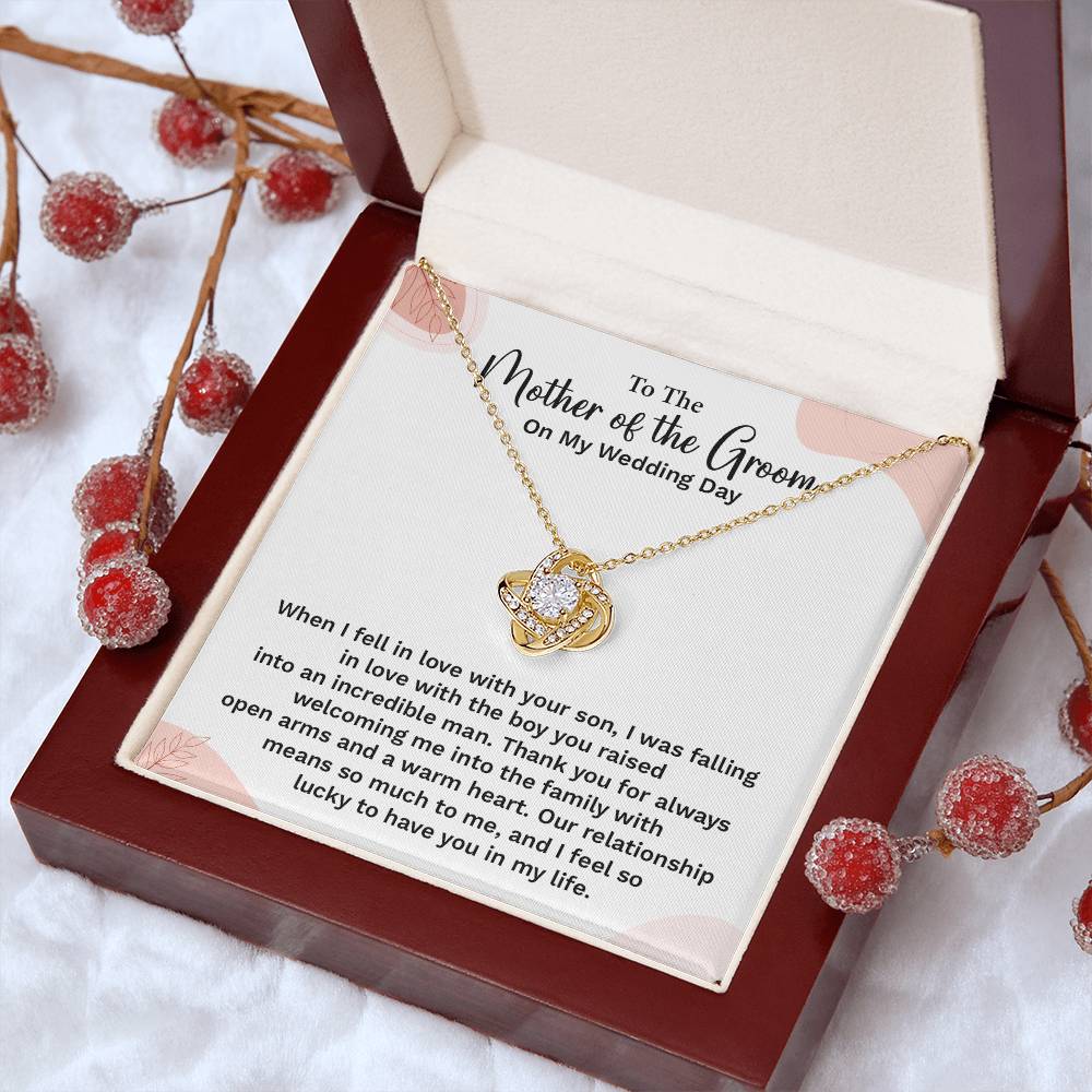 To the Groom's Mother on My Wedding Day Groom’s mother wedding gift Wedding necklace for mother-in-law Heartfelt message for groom’s mom Special gift for groom’s mom Necklace gift for groom’s mother on wedding day Meaningful gift for groom’s mother