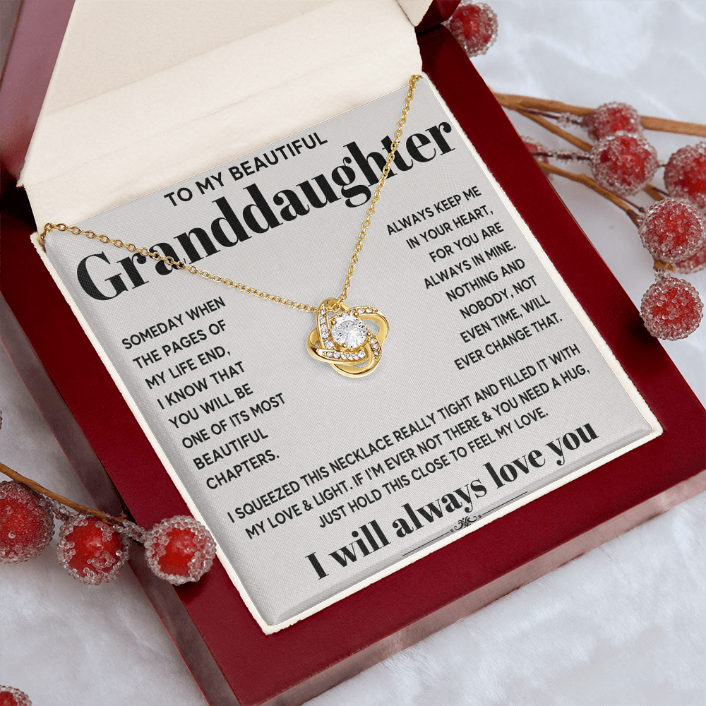 To my beautiful granddaughter