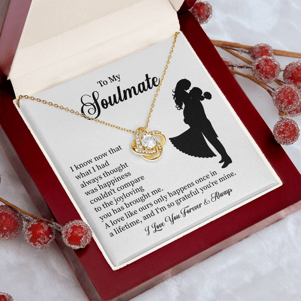 Soulmate Necklace – Gift for Wife or Girlfriend with Romantic Message