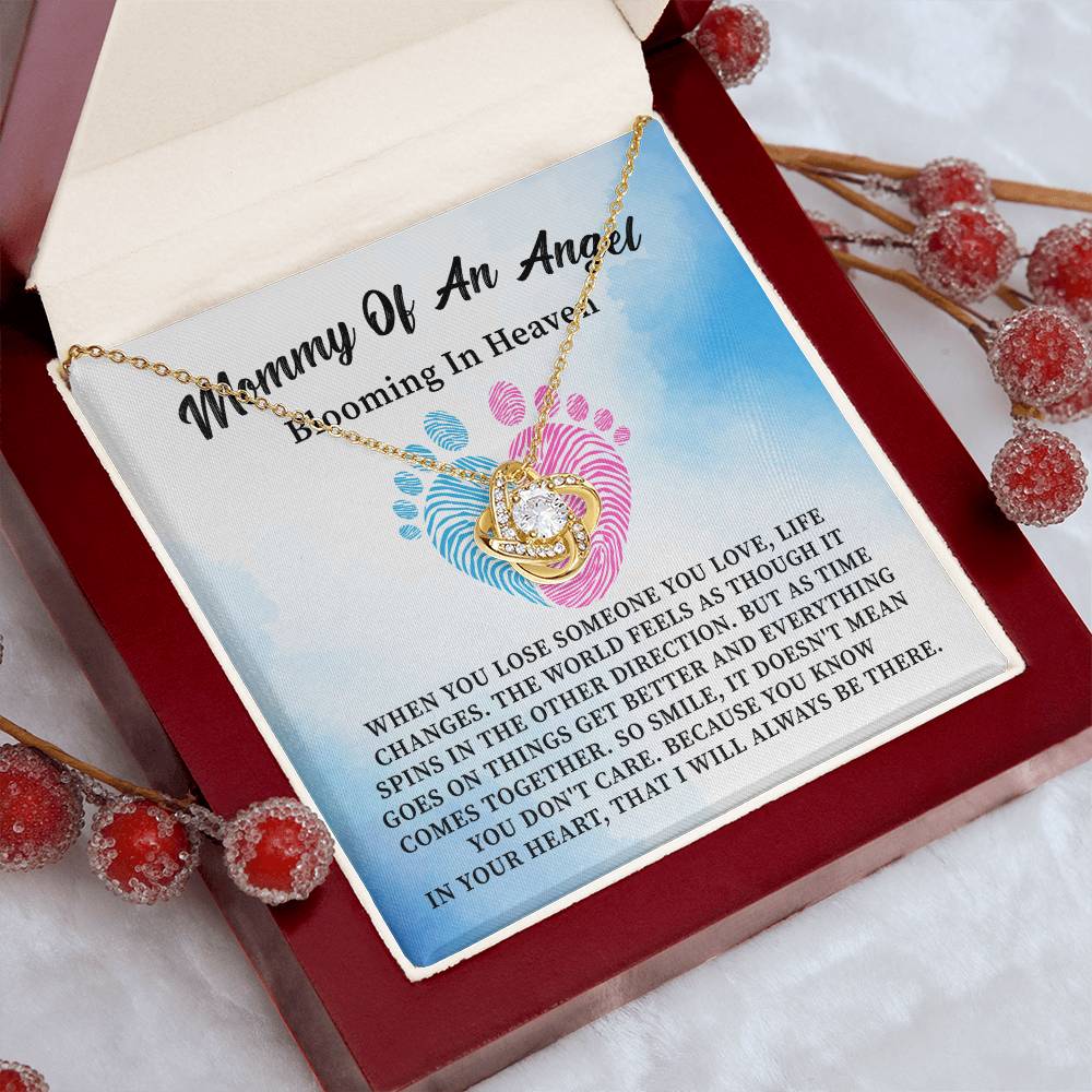 Mommy of an Angel Necklace Miscarriage Memorial Gift for Mom