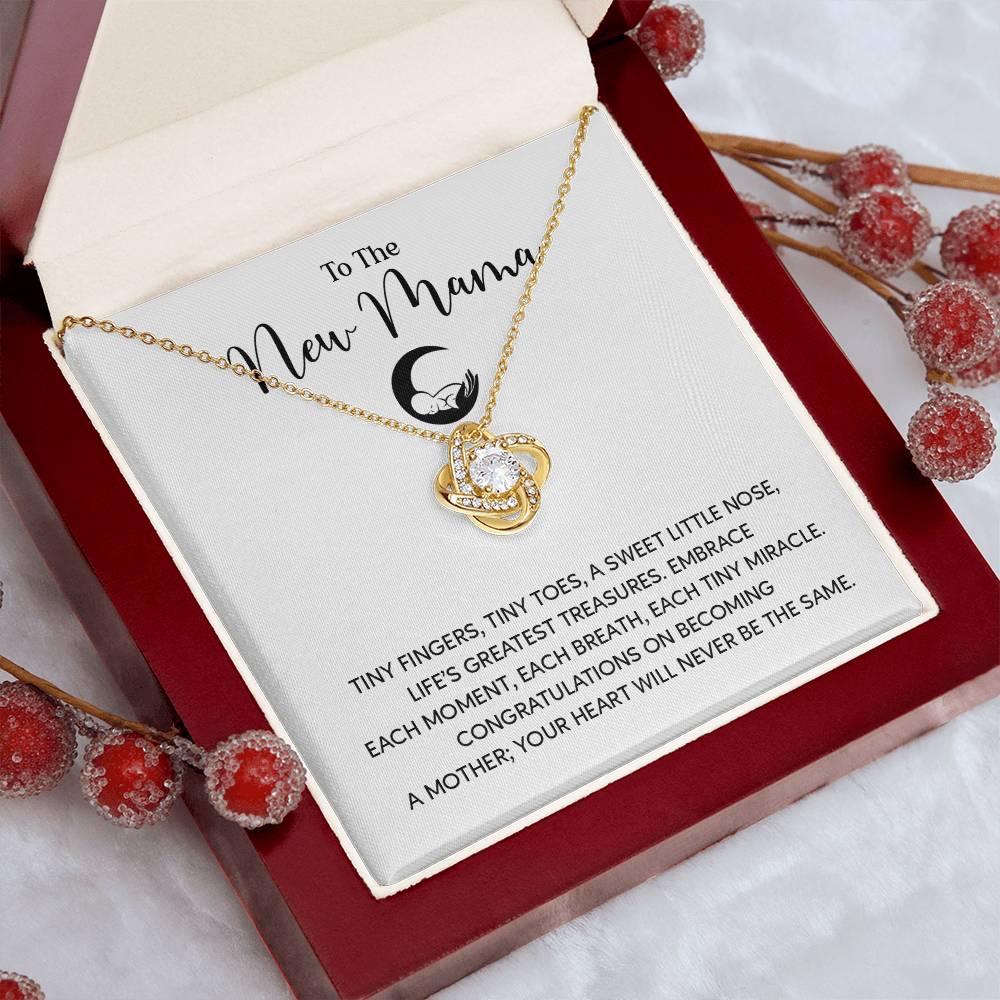 To The New Mama Gift From Your Mom Mama Jewelry Motherhood Gifts Personalized Baby Shower Gift Unique Gift For New Moms Sentimental Necklace For Mama Mom To Be Gift Cute Baby Shower Jewelry Welcome Baby Necklace Meaningful Gift For Mothers