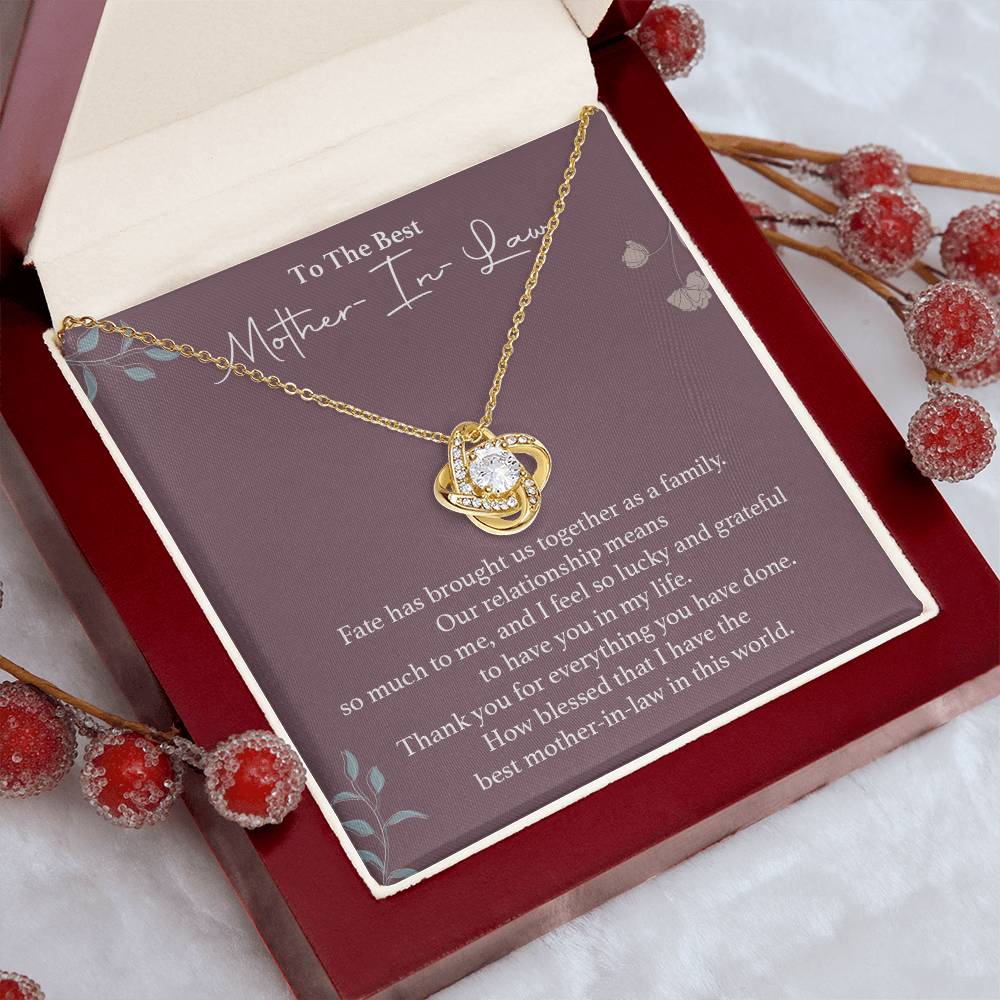 To The Best Mother-in-law Necklace Necklace For Thanking Mother-in-law Necklace For Mother-in-law On Wedding Day Necklace For Groom’s Mother Special Bond With Mother-in-law Necklace Sentimental Keepsake For Mother-in-law Best Mother-in-law Necklace Gift