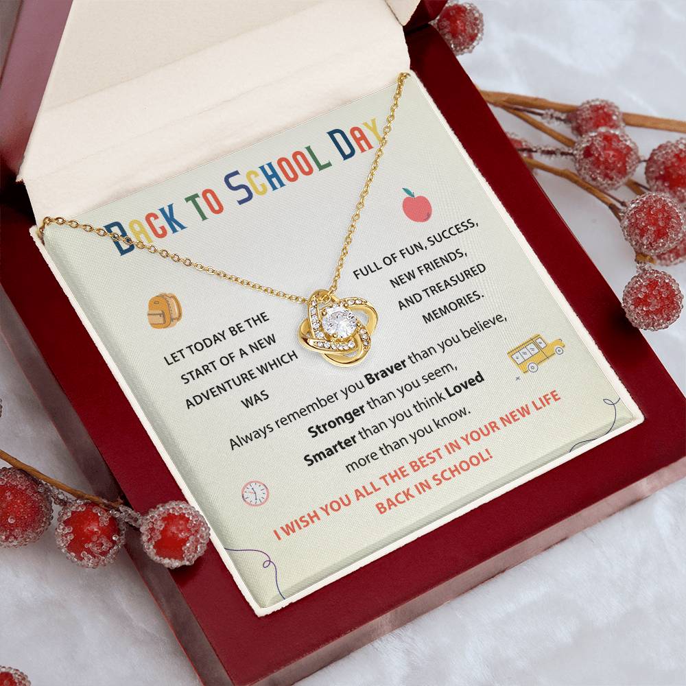 Back To School Necklace Gift Back To School Gift Fun And Success Jewelry Meaningful Gift For Students Supportive Jewelry For Kids Unique Gift For School Reminder Of Love Necklace Necklace For New Adventures