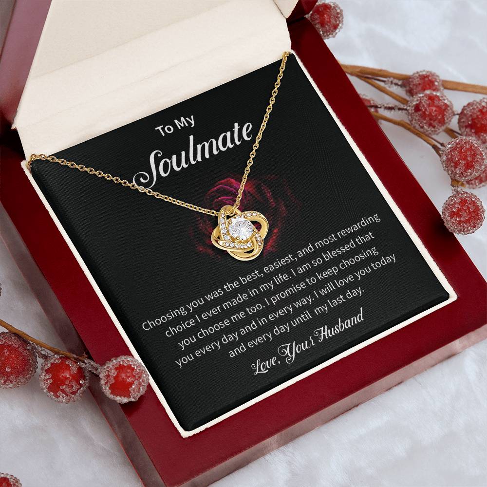 Husband to Soulmate Gift for Wife – Love Message Card