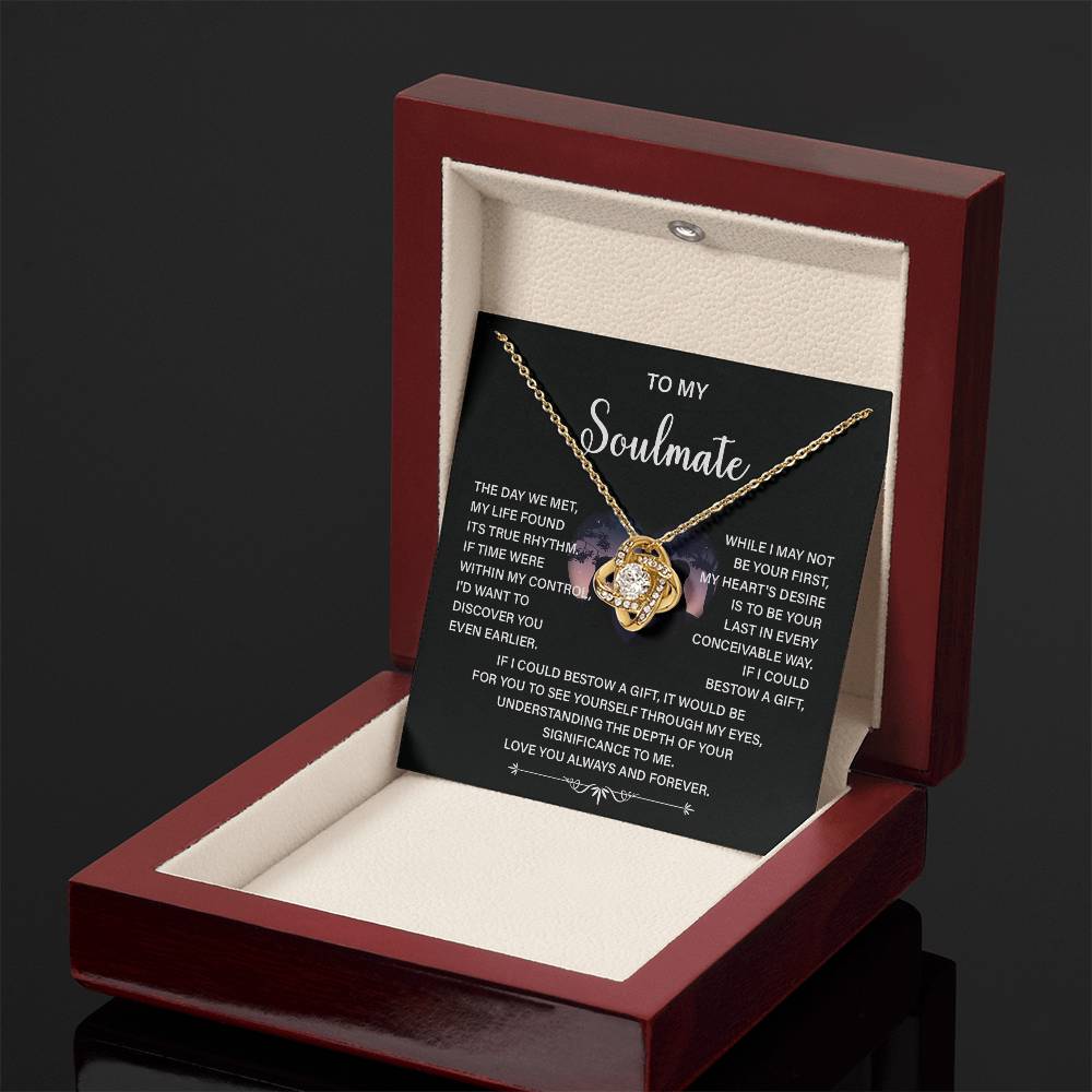Soulmate Necklace Gift – Love You Always & Forever