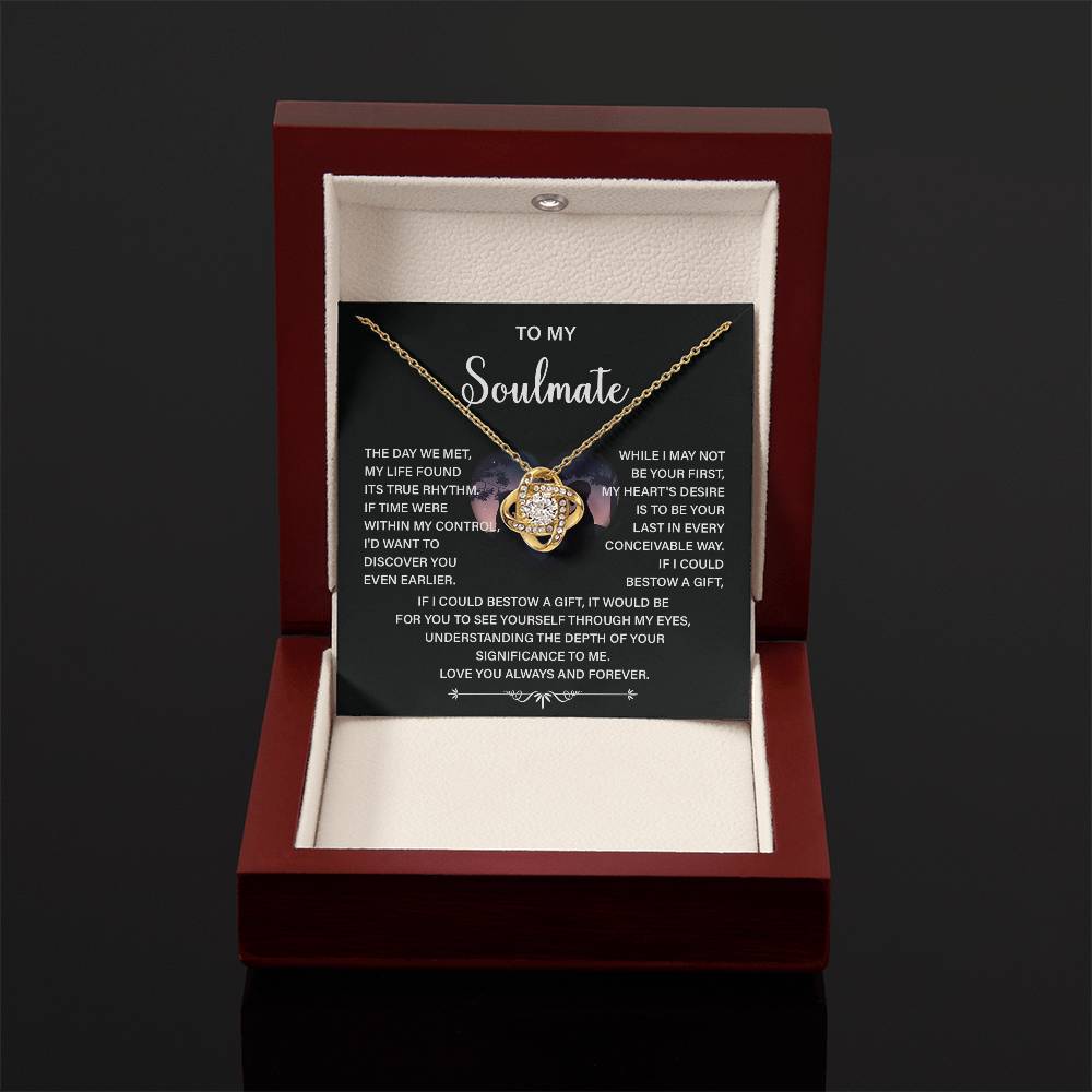 Soulmate Necklace Gift – Love You Always & Forever