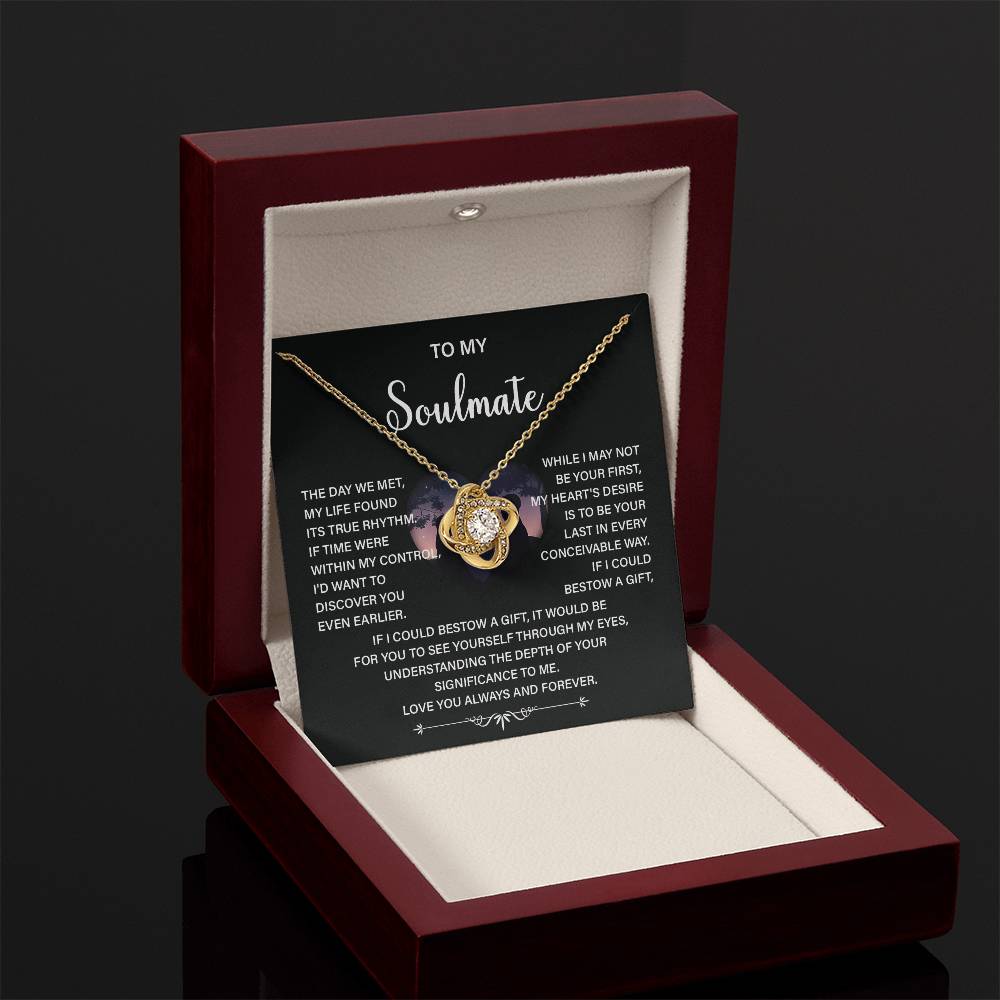 Soulmate Necklace Gift – Love You Always & Forever