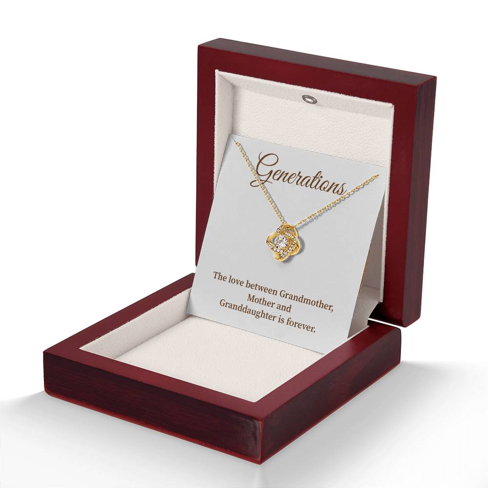 To Our Generations Generations necklace gift Heartfelt gift for family Grandmother mother granddaughter necklace Jewelry gift for mother Generational love jewelry Special gift for family members Sentimental keepsake for family