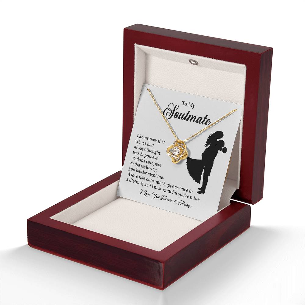 Soulmate Necklace – Gift for Wife or Girlfriend with Romantic Message