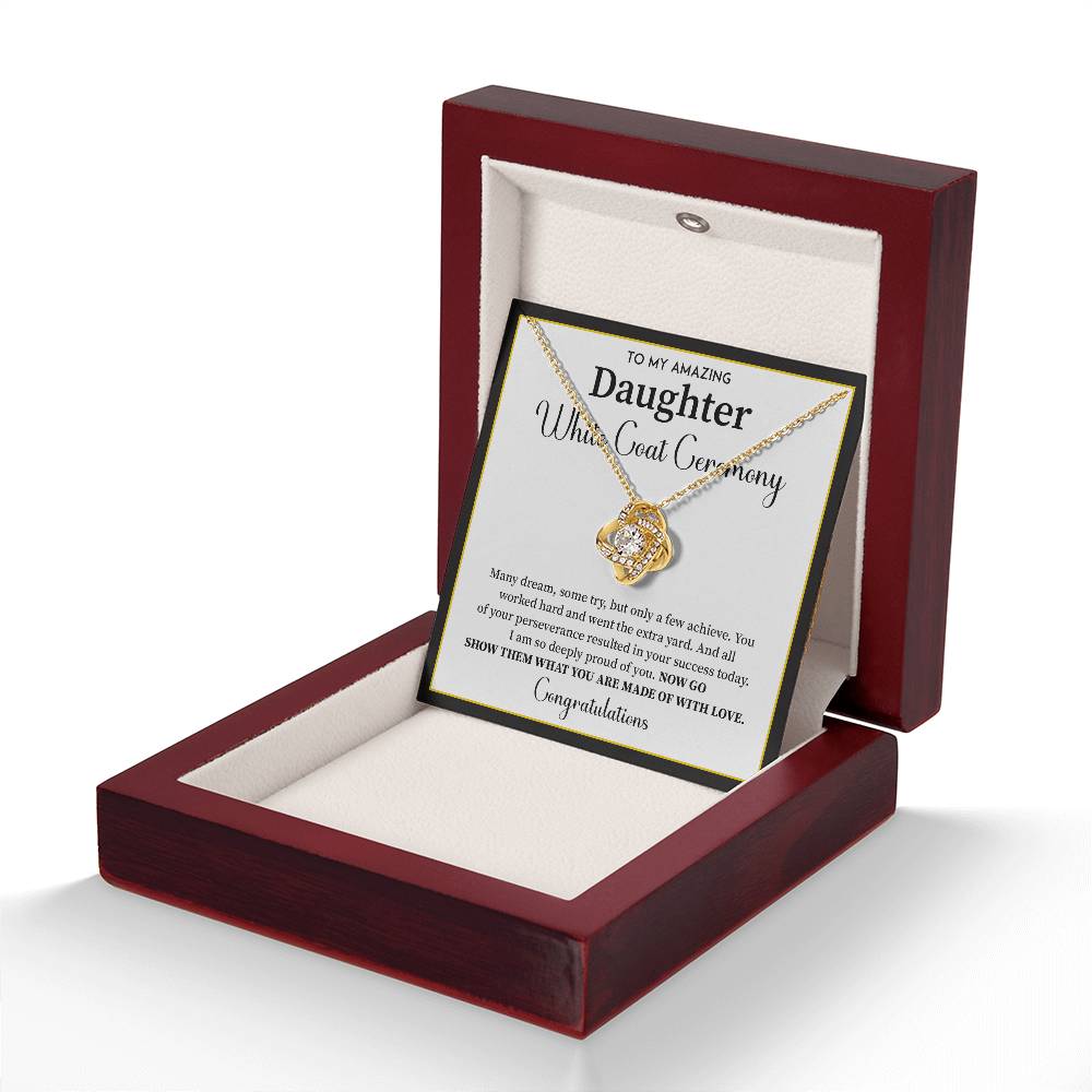 White Coat Ceremony Gift For Daughter Necklace With Gift Box
