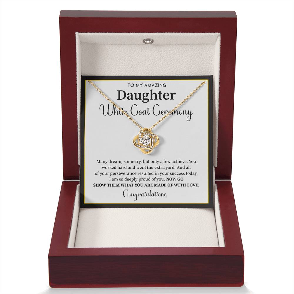 White Coat Ceremony Gift For Daughter Necklace With Gift Box