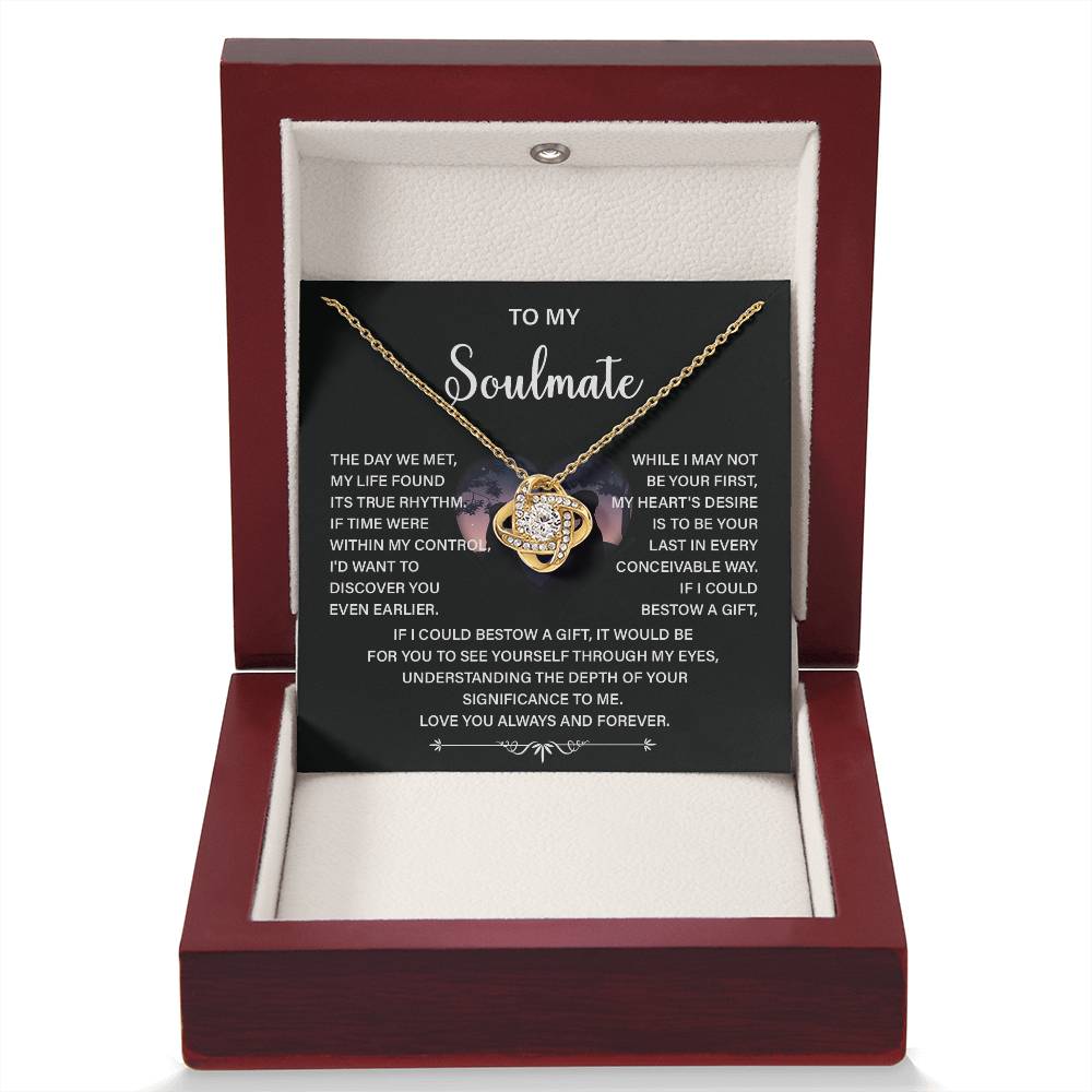 Soulmate Necklace Gift – Love You Always & Forever