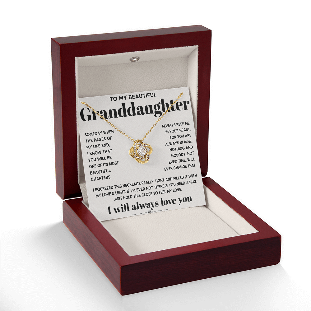 To my beautiful granddaughter