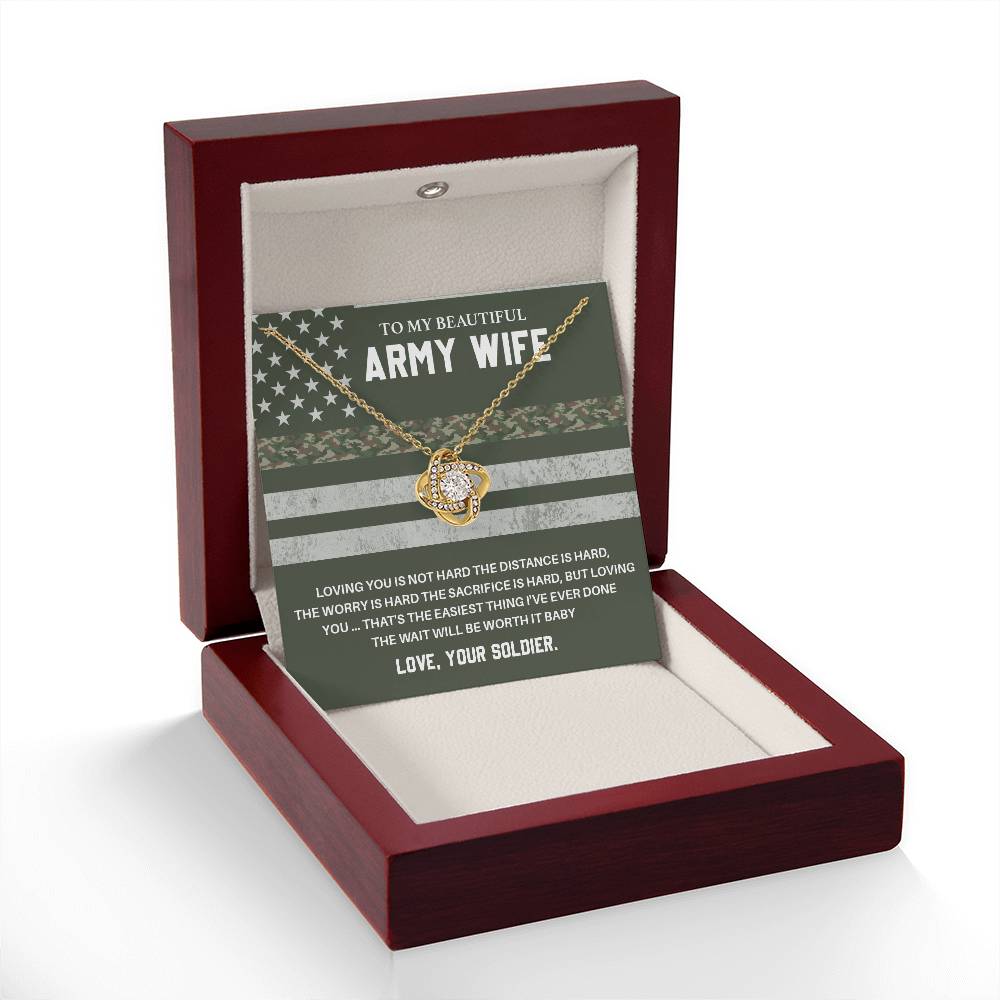 Army Wife Gift from Soldier – With Message Card