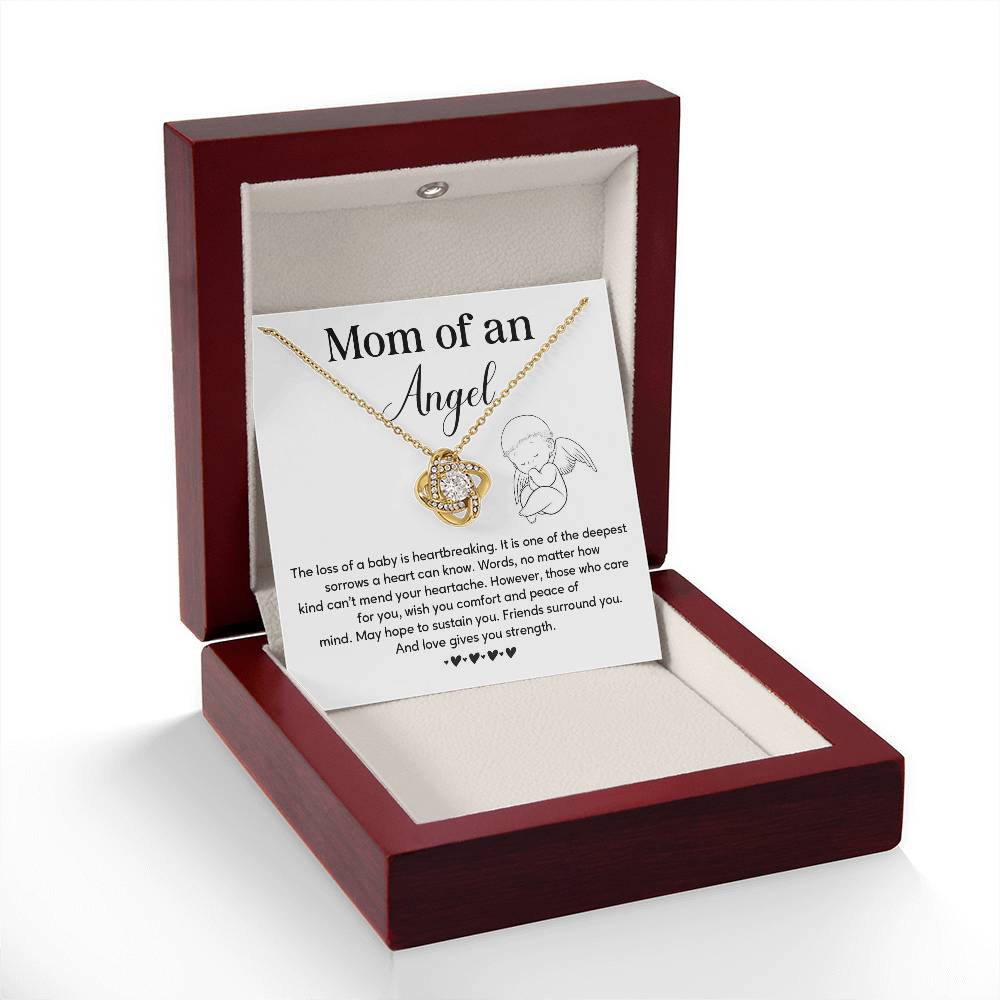 Memorial Necklace Gift for Mom of Angel Baby – Message Card