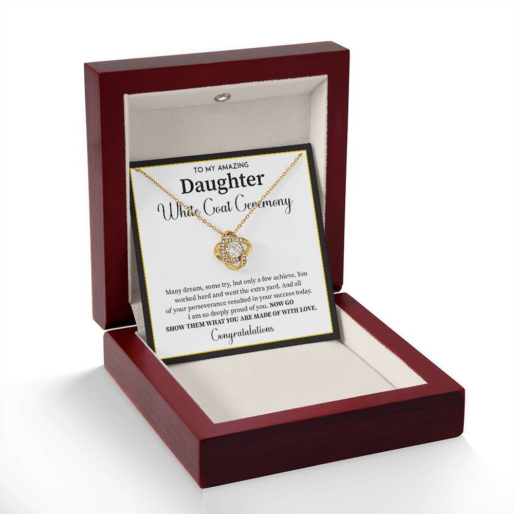 White Coat Ceremony Gift For Daughter Necklace With Gift Box