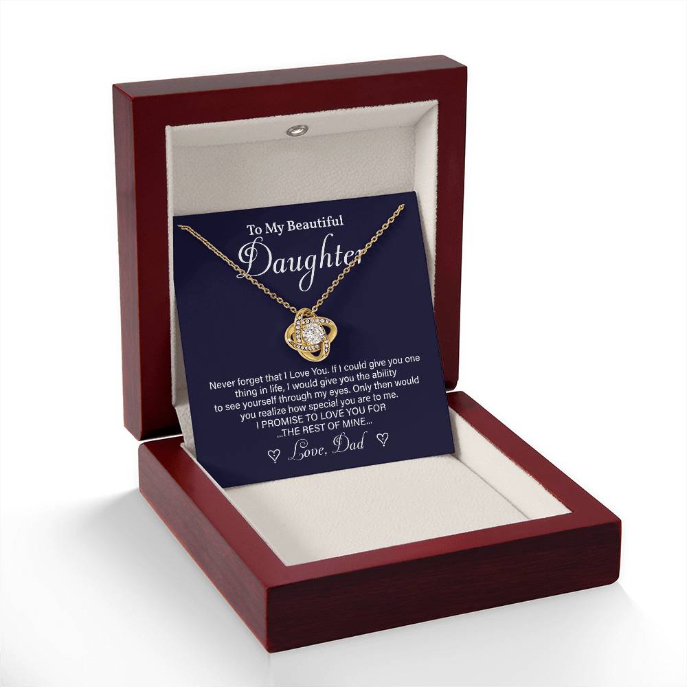 Daughter Necklace Gift from Dad – Special Message of Love
