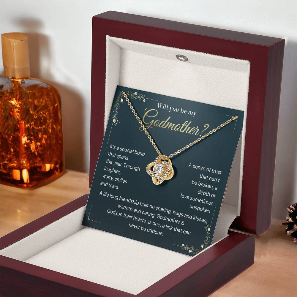 Will you be my Godmother Endless Support Necklace Bright Future Necklace Faithful Godmother Jewelry Strength In Unity Necklace Empowering Presence Jewelry Enduring Bond Necklace Emotional Support Pendant Inspirational Connection Jewelry