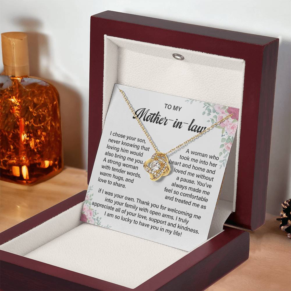 Mother-in-Law Necklace from Daughter-in-Law Gift Box