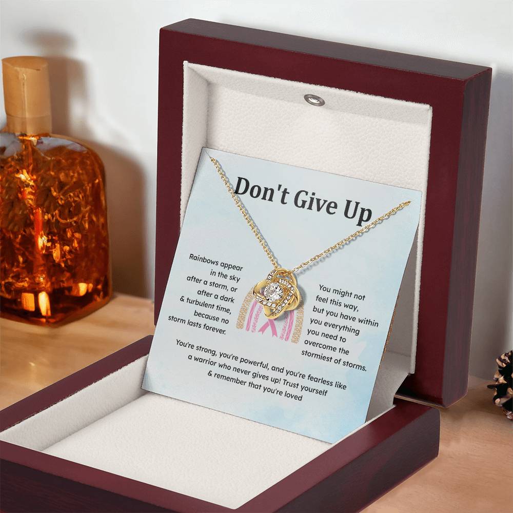 Don't Give Up Strength In Adversity Jewelry Don't Give Up Necklace Gift From Your Husband Meaningful Gift Supportive Gift Motivational Jewelry Never Give Up Necklace Breast Cancer Necklace For Soulmate Personal Growth Jewelry