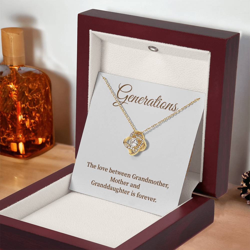 To Our Generations Generations necklace gift Heartfelt gift for family Grandmother mother granddaughter necklace Jewelry gift for mother Generational love jewelry Special gift for family members Sentimental keepsake for family