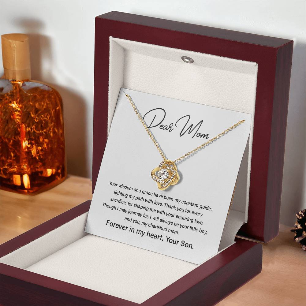 Dear Mom Mother’s Day Necklace For Cherished Mom Best Birthday Gift Thoughtful Anniversary Jewelry Unique Christmas Necklace Thoughtful Necklace With Message Card Just Because Necklace