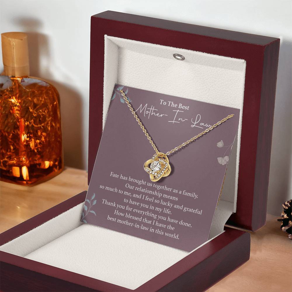 To The Best Mother-in-law Necklace Necklace For Thanking Mother-in-law Necklace For Mother-in-law On Wedding Day Necklace For Groom’s Mother Special Bond With Mother-in-law Necklace Sentimental Keepsake For Mother-in-law Best Mother-in-law Necklace Gift