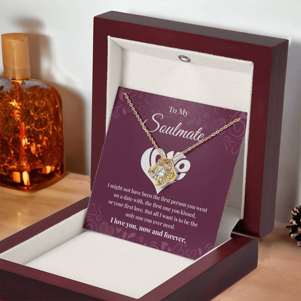 Soulmate Necklace Gift for Her with Message Card