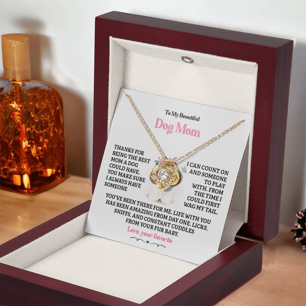 Dog Mom Necklace Gift from Fur Baby – Gift Box