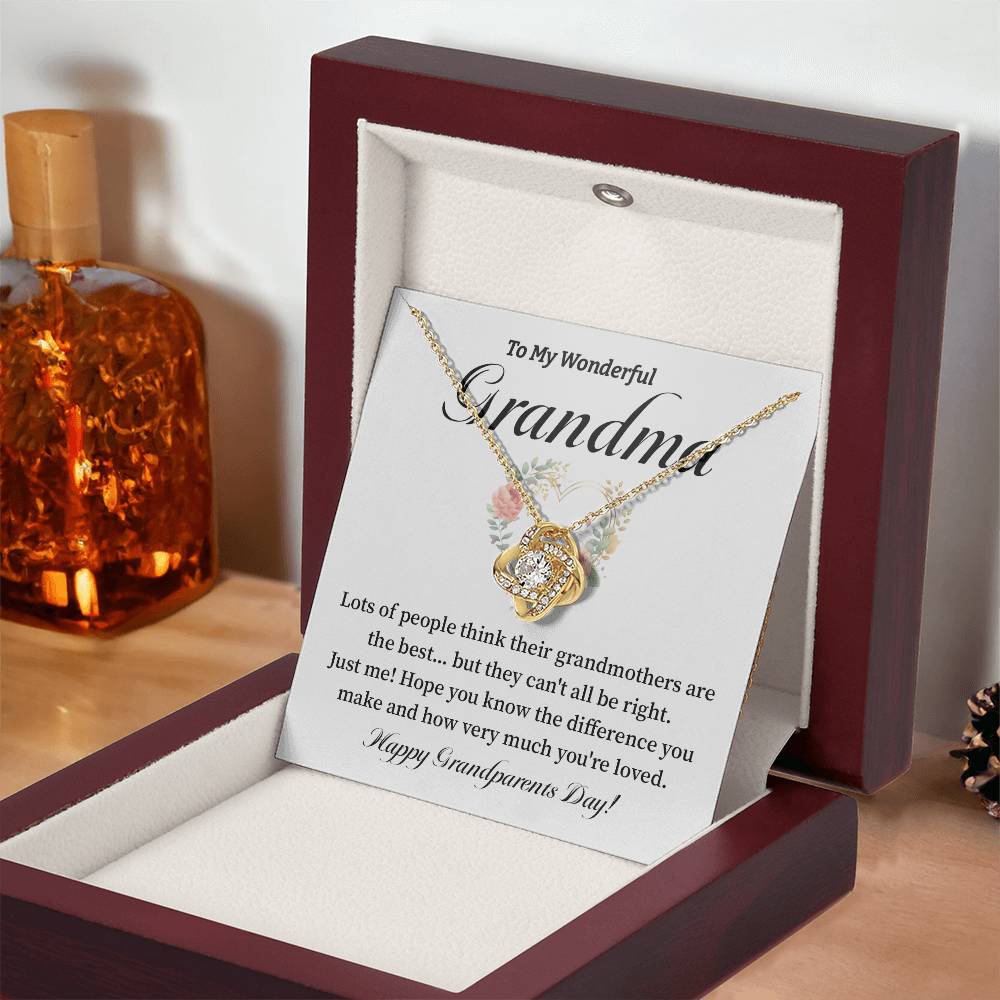 To My Wonderful Grandma Grandma Necklace Gift Heartfelt Gift For Grandma Sentimental Jewelry For Grandmother Granddaughter To Grandma Gift Special Gift For Grandma Grandmother Appreciation Gift Meaningful Gift For Grandma